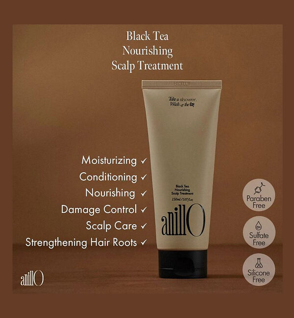 Rouge vif「【一部店舗限定】【anillo/アニーロ】ブラックティー ナリッシング スカルプ」|美容液・オイル・クリーム|