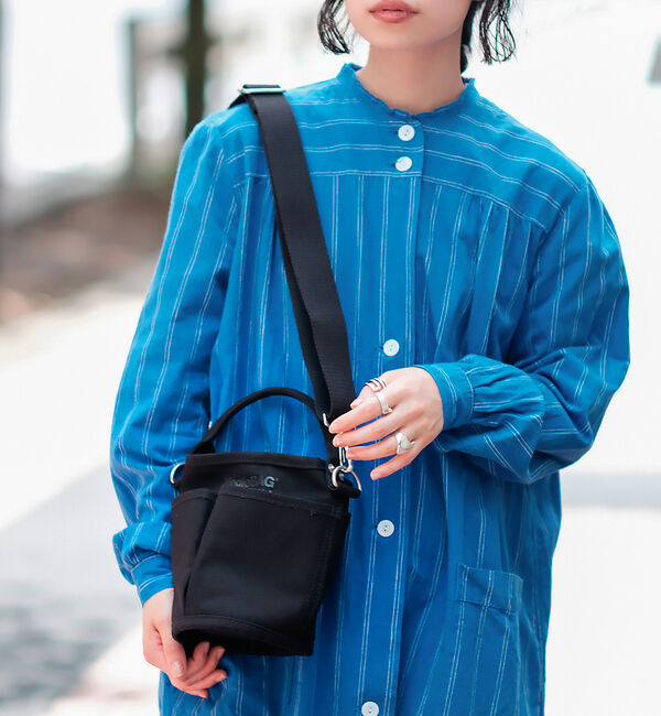 Rouge vif「【VegieBAG/ベジバッグ】MINI BUCKET / キャンバス ショルダ」|ショルダー・メッセンジャー|ブラック