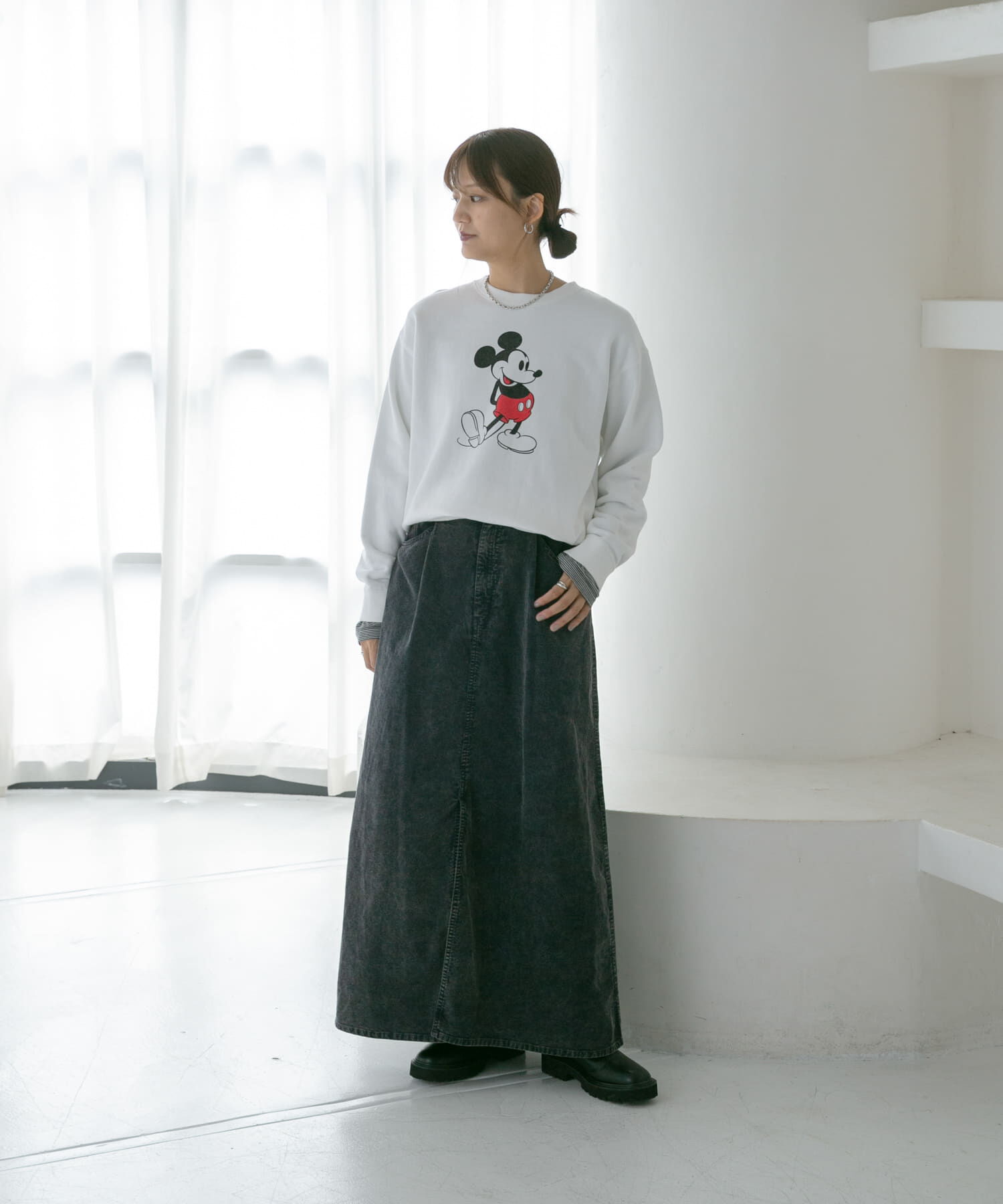 URBAN RESEARCH「ガーメントダイコーデュロイスカート」|スカート|