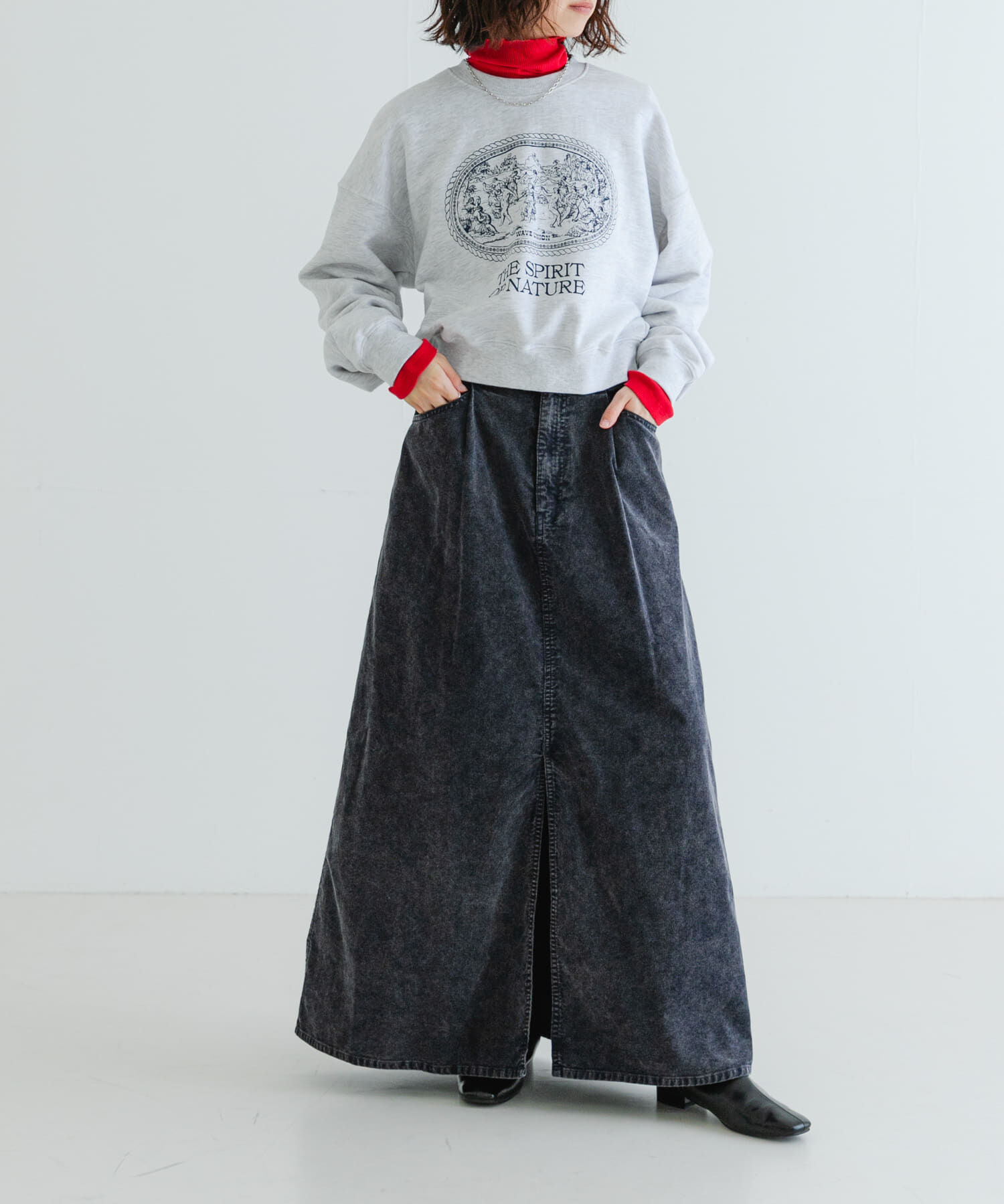 URBAN RESEARCH「ガーメントダイコーデュロイスカート」|スカート|