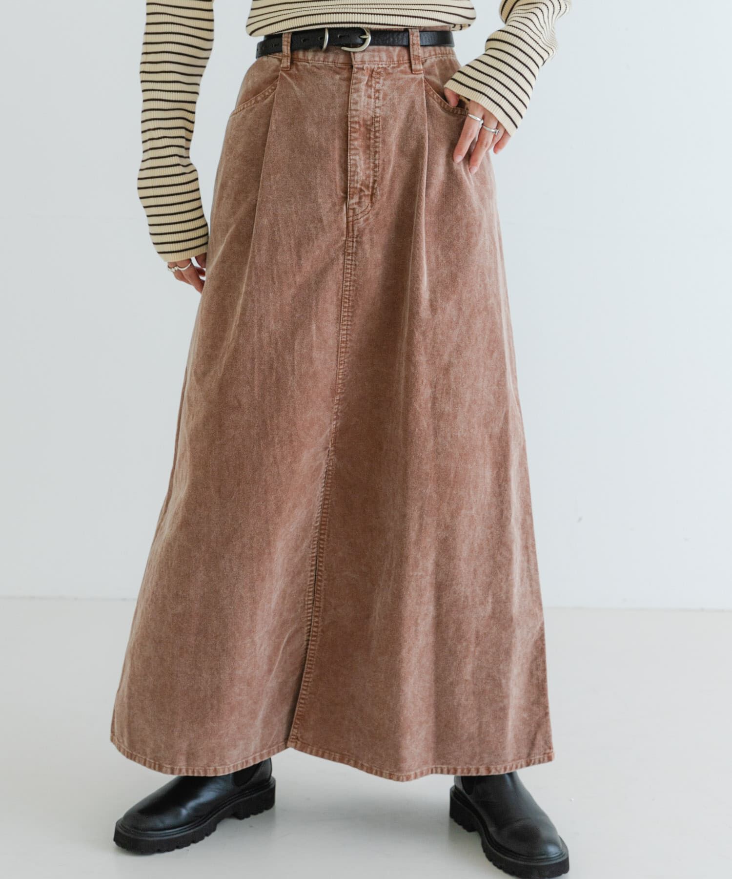 URBAN RESEARCH「ガーメントダイコーデュロイスカート」|スカート|