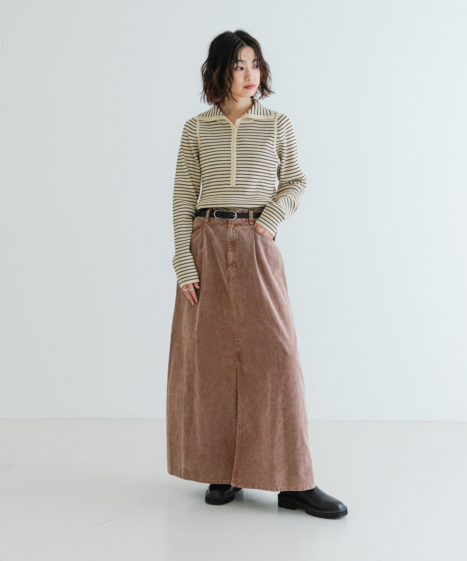 URBAN RESEARCH「ガーメントダイコーデュロイスカート」|スカート|