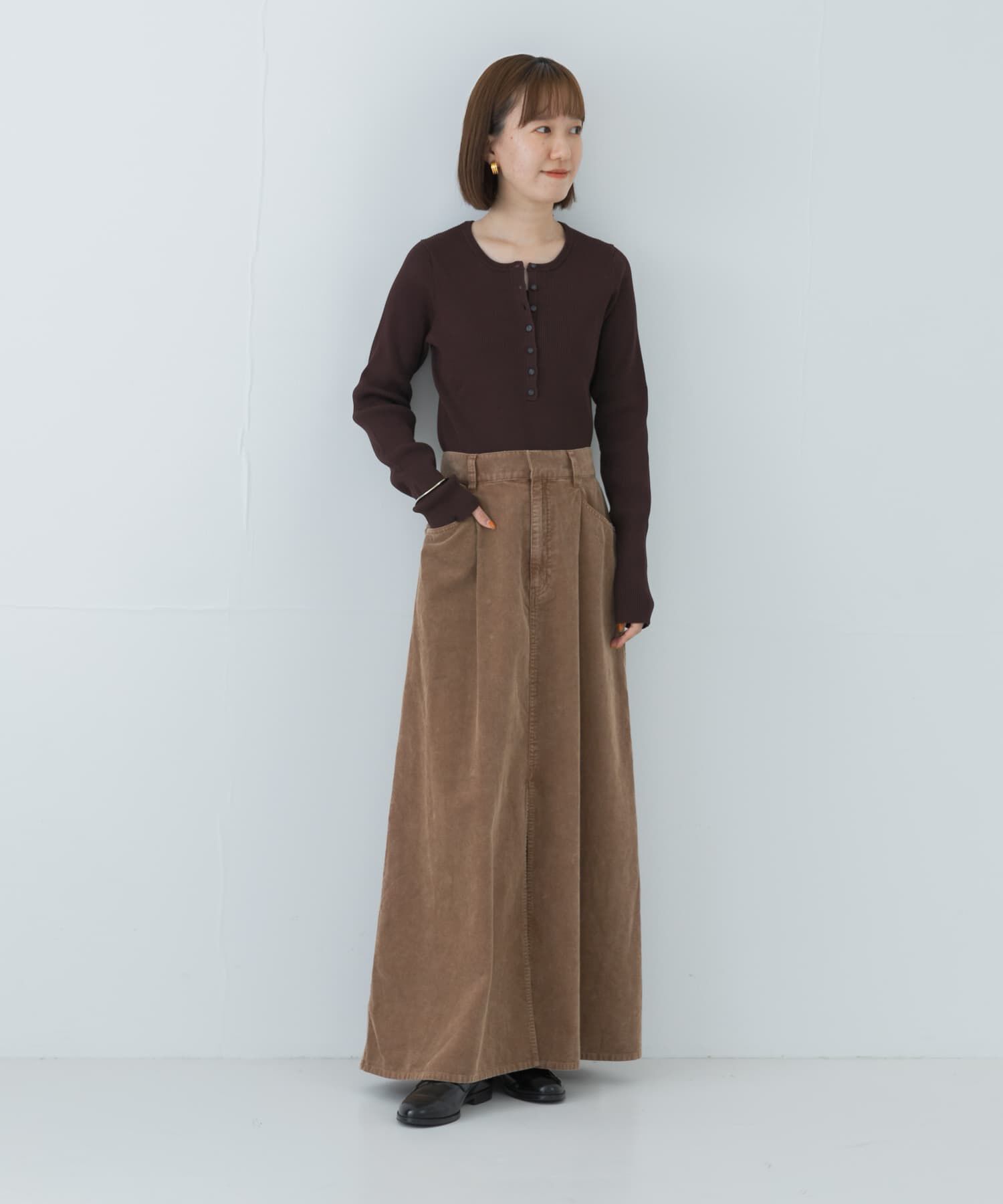 URBAN RESEARCH「ガーメントダイコーデュロイスカート」|スカート|