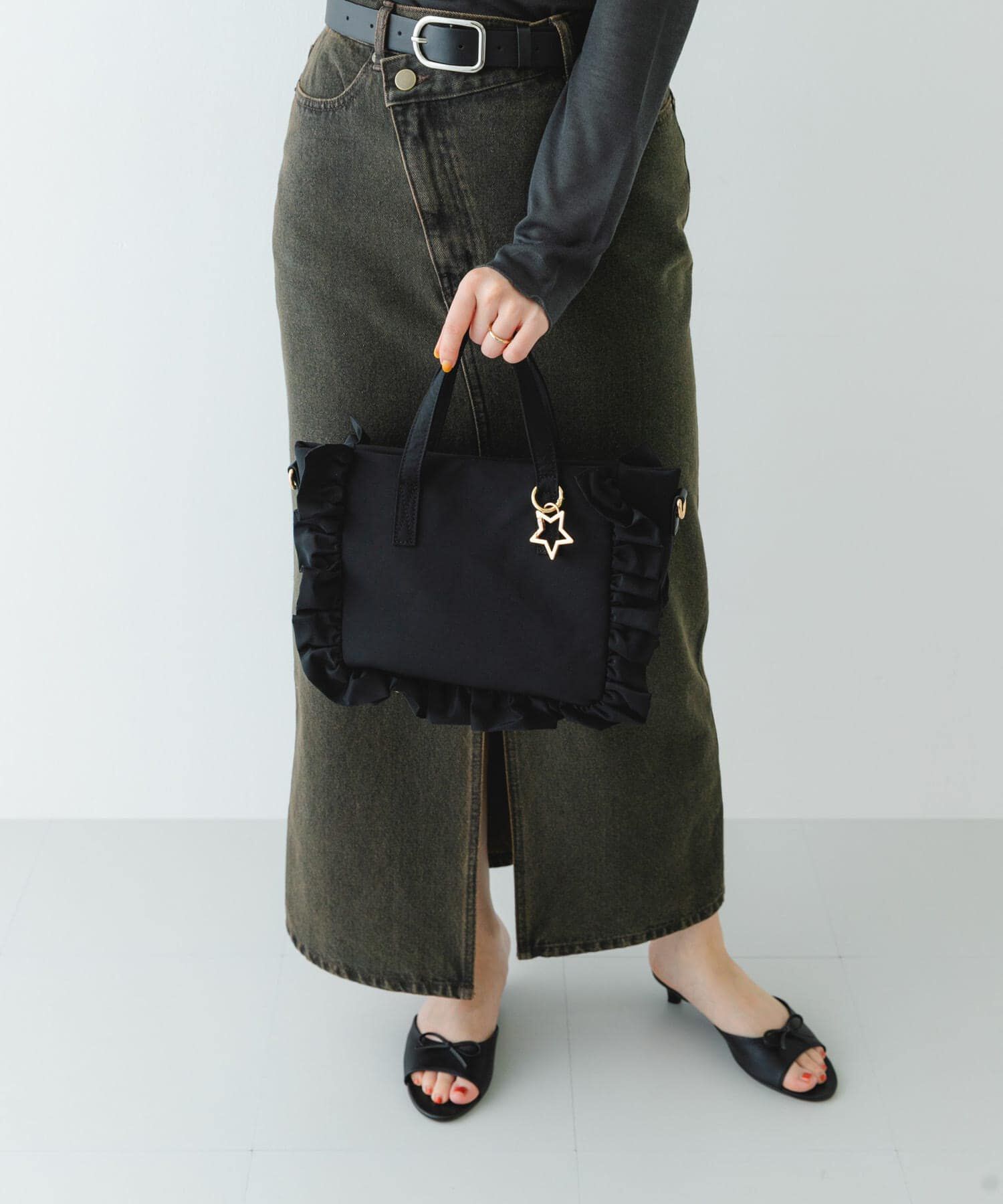 RODE SKO「スターチャームフリルトートバッグ」|トートバッグ|