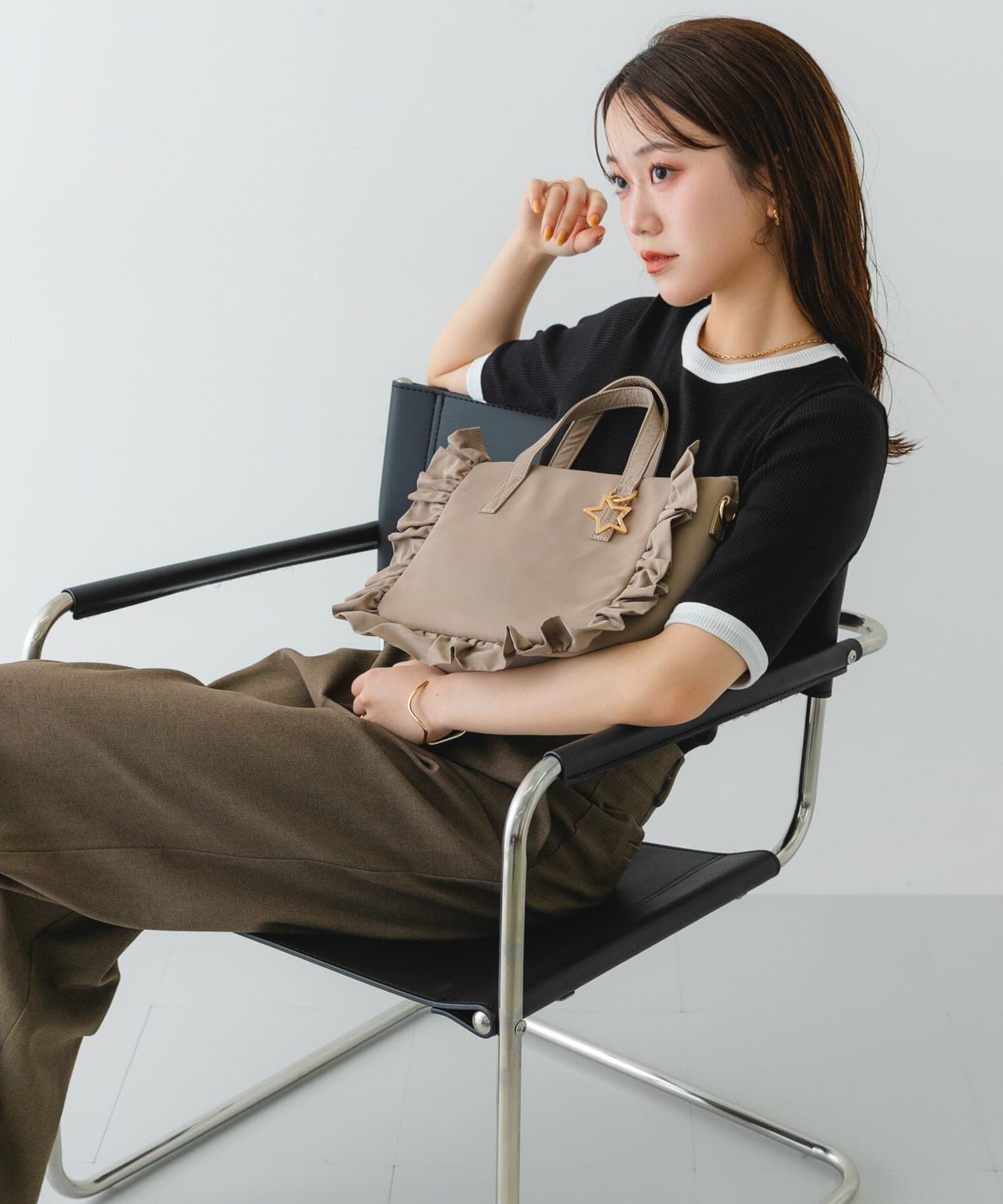 RODE SKO「スターチャームフリルトートバッグ」|トートバッグ|