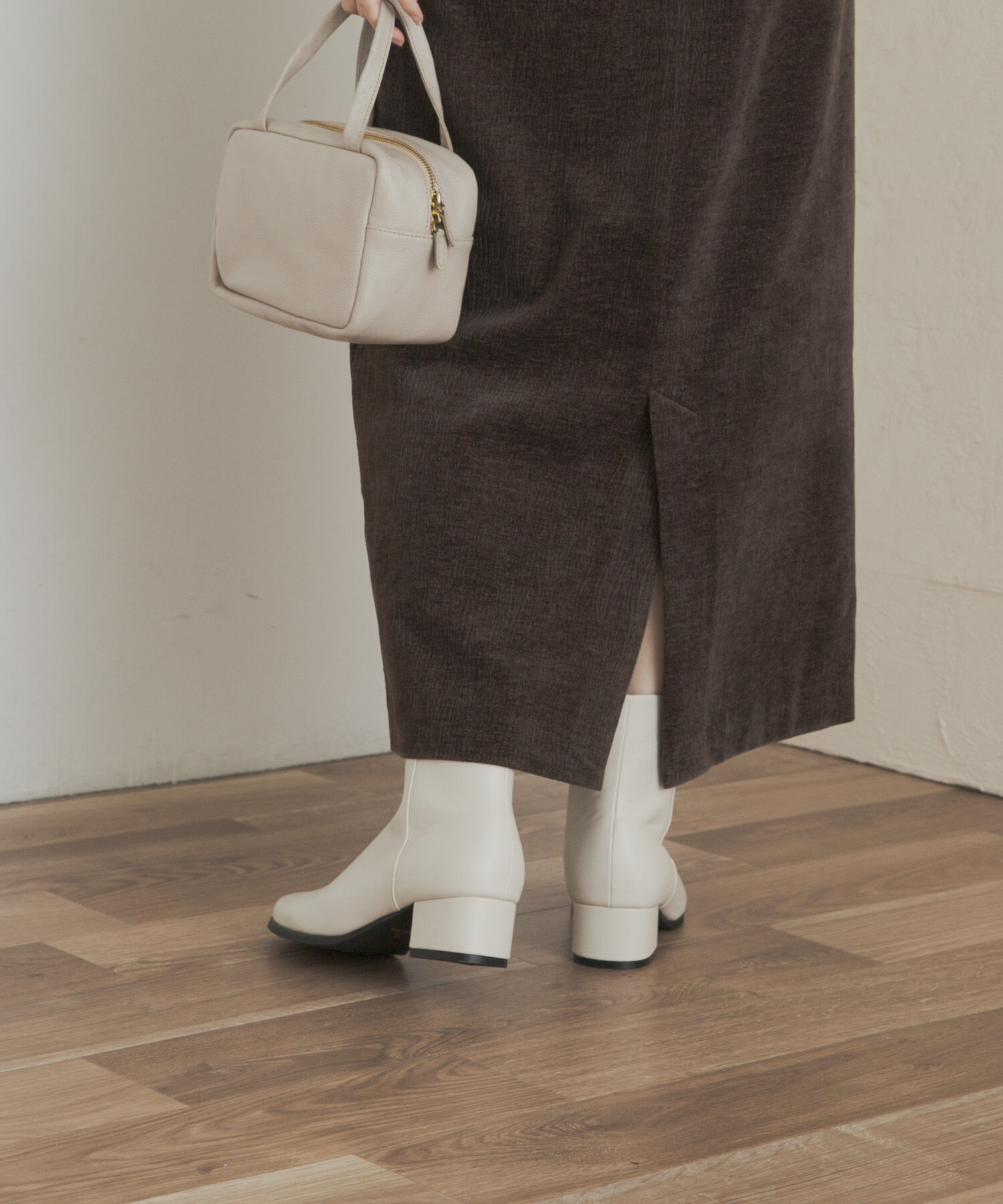 URBAN RESEARCH DOORS「チャンキーヒールブーツ」|ショートブーツ|