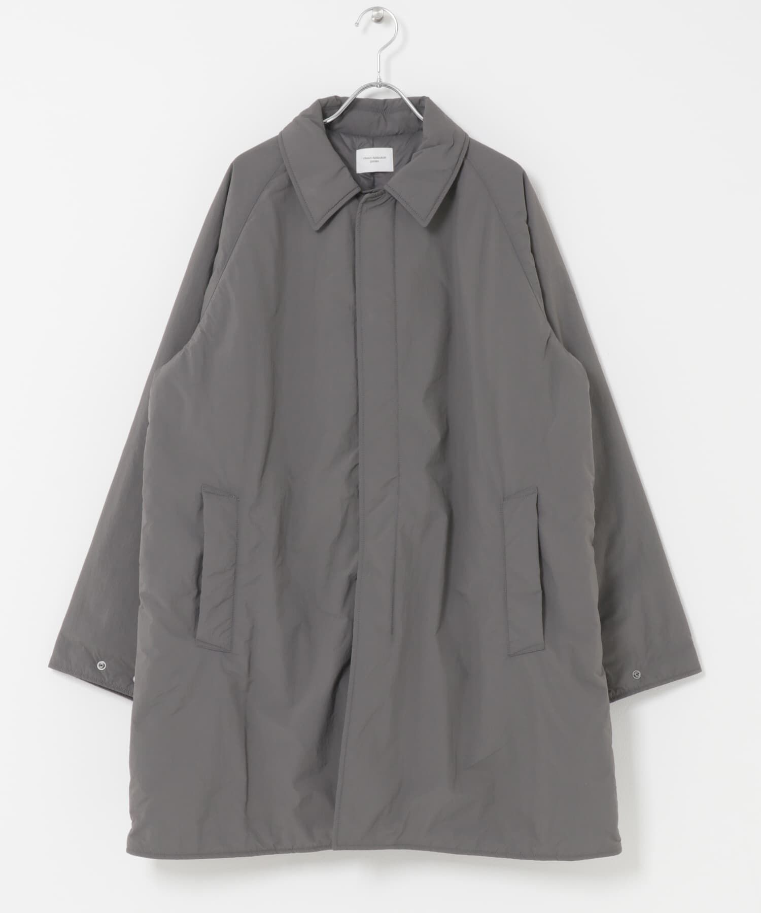 URBAN RESEARCH DOORS「ライトナイロン パデット バルマカンコート」|ノーカラーコート|