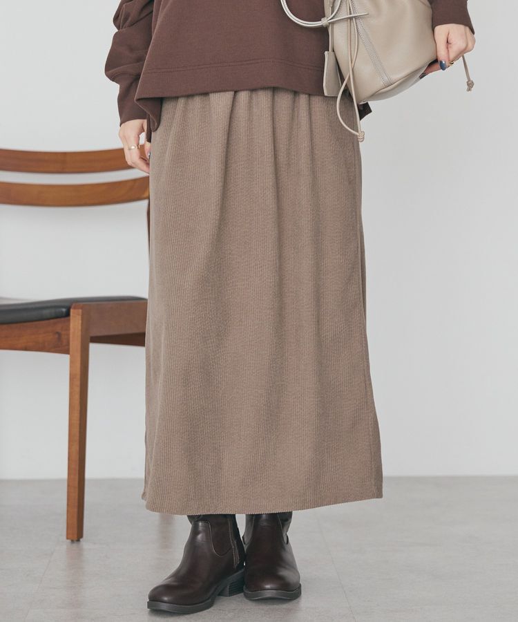 AMERICAN HOLIC「カットコーデュロイスカート」|スカート|Mocha