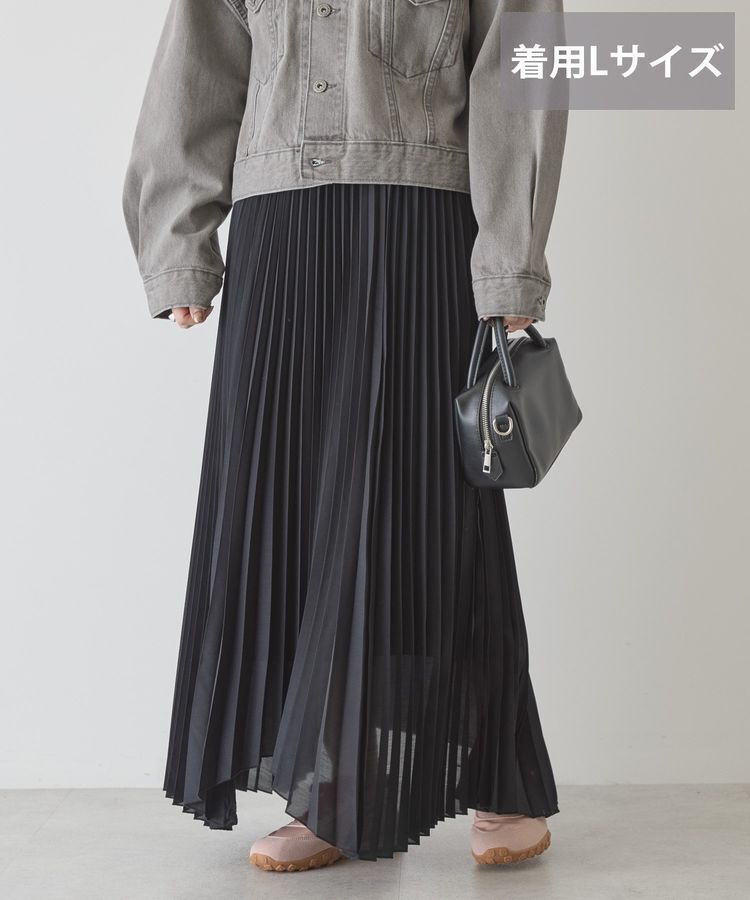 AMERICAN HOLIC「【選べる丈】シアープリーツスカート」|スカート|Navy