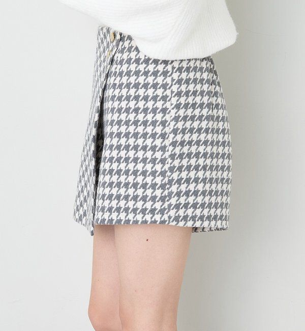  「金ボタン付スタイルアップスカショーパン」|スカート|