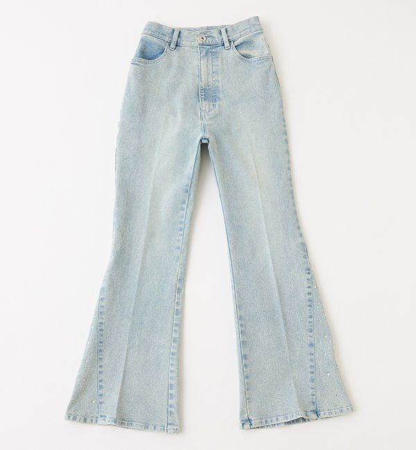  「サイドビジューフレアーデニム」|その他|