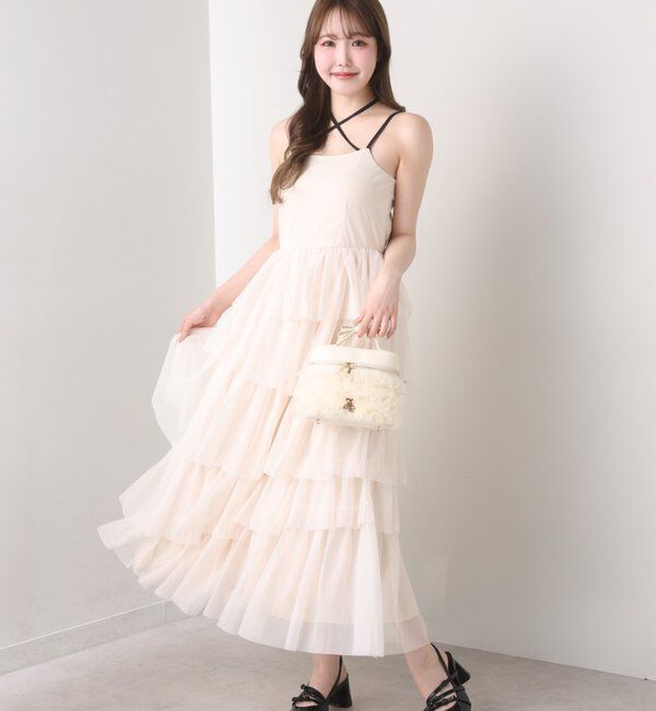  「チュールフリルリボンバニティバッグ」|ショルダー・メッセンジャー|