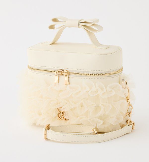  「チュールフリルリボンバニティバッグ」|ショルダー・メッセンジャー|