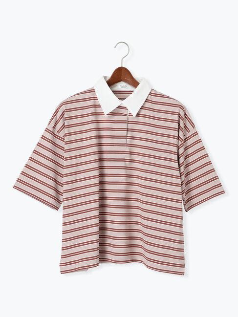 Te chichi TERRASSE「マルチボーダーラガーシャツ《2025autumn catalog item》」|その他|モカ