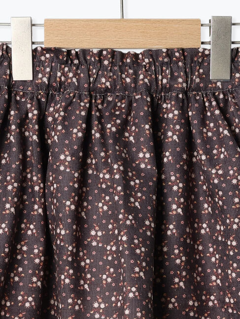 Samansa Mos2 Lagom「コーデュロイ花柄スカート」|スカート|