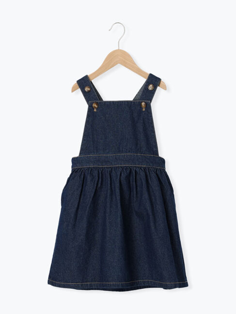 Samansa Mos2 Lagom「デニムジャンバースカート」|ワンピース|ネイビー