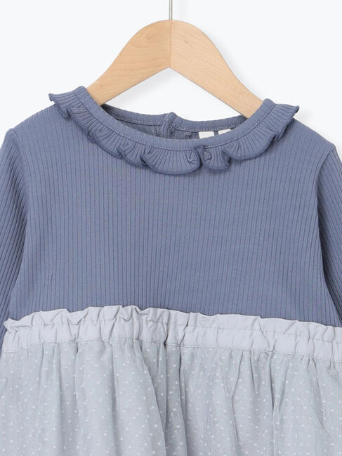 Samansa Mos2 Lagom「チュールドッキングワンピース」|ワンピース|