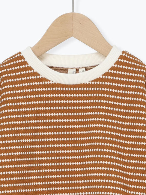 Samansa Mos2 Lagom「ボーダージャカードプルオーバー」|Tシャツ・カットソー|