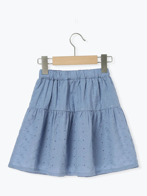 Samansa Mos2 Lagom「レース切替えティアードスカート」|スカート|