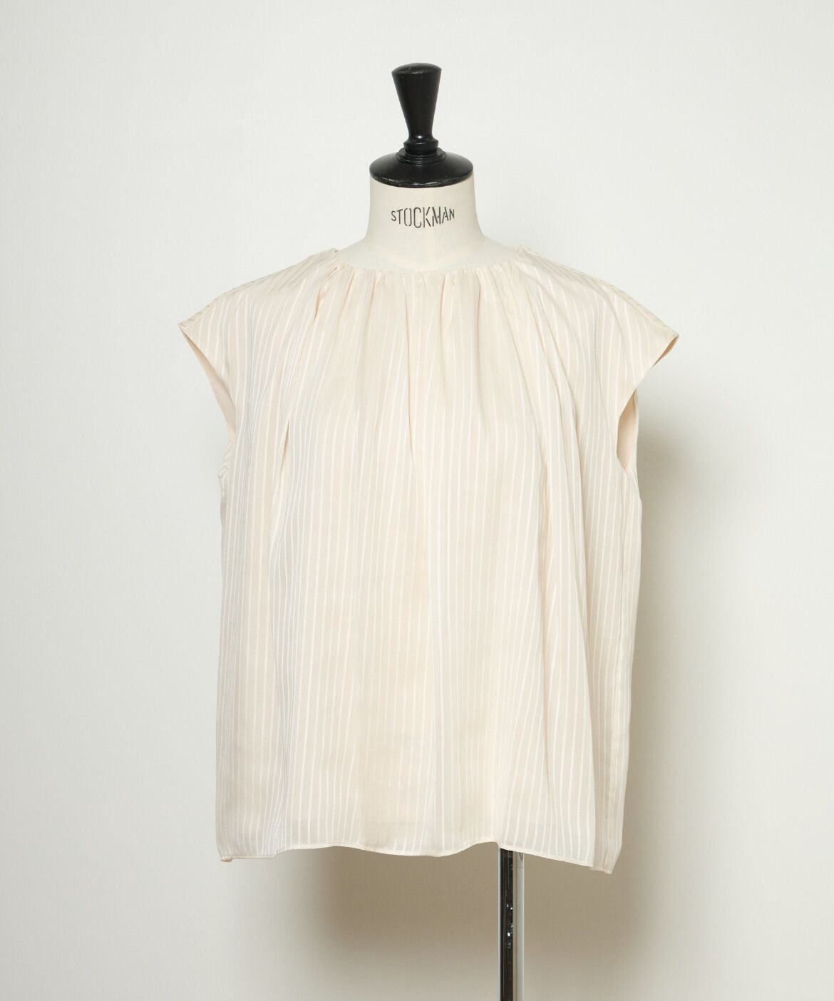 INED「《大きいサイズ》シアーストライプブラウス」|シャツ・ブラウス|