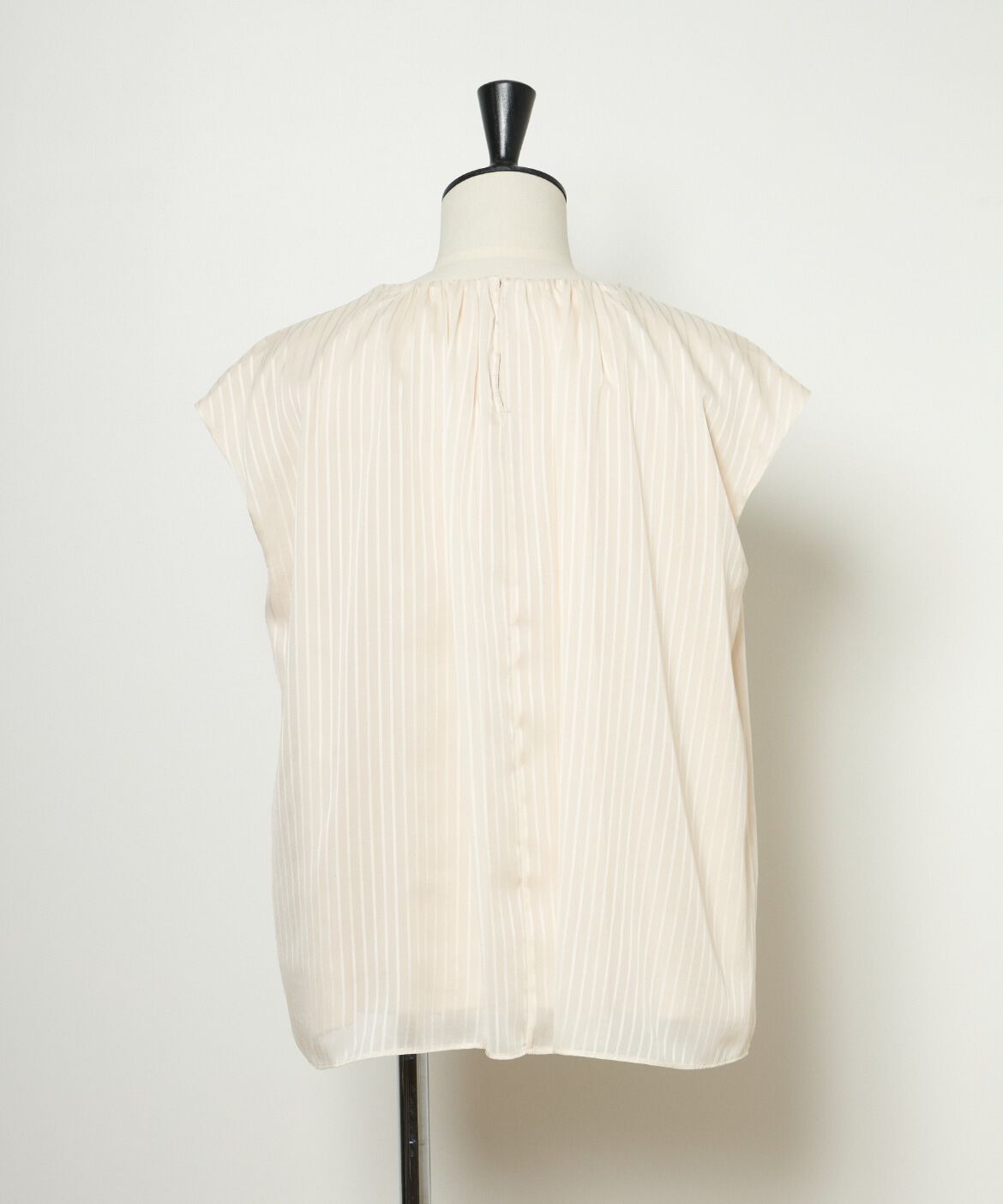 INED「《大きいサイズ》シアーストライプブラウス」|シャツ・ブラウス|