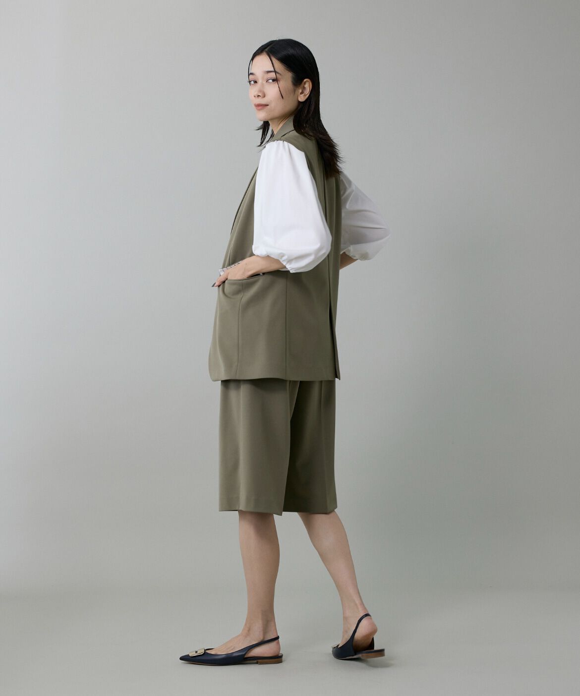 INED「大人ハーフパンツ」|キュロット|