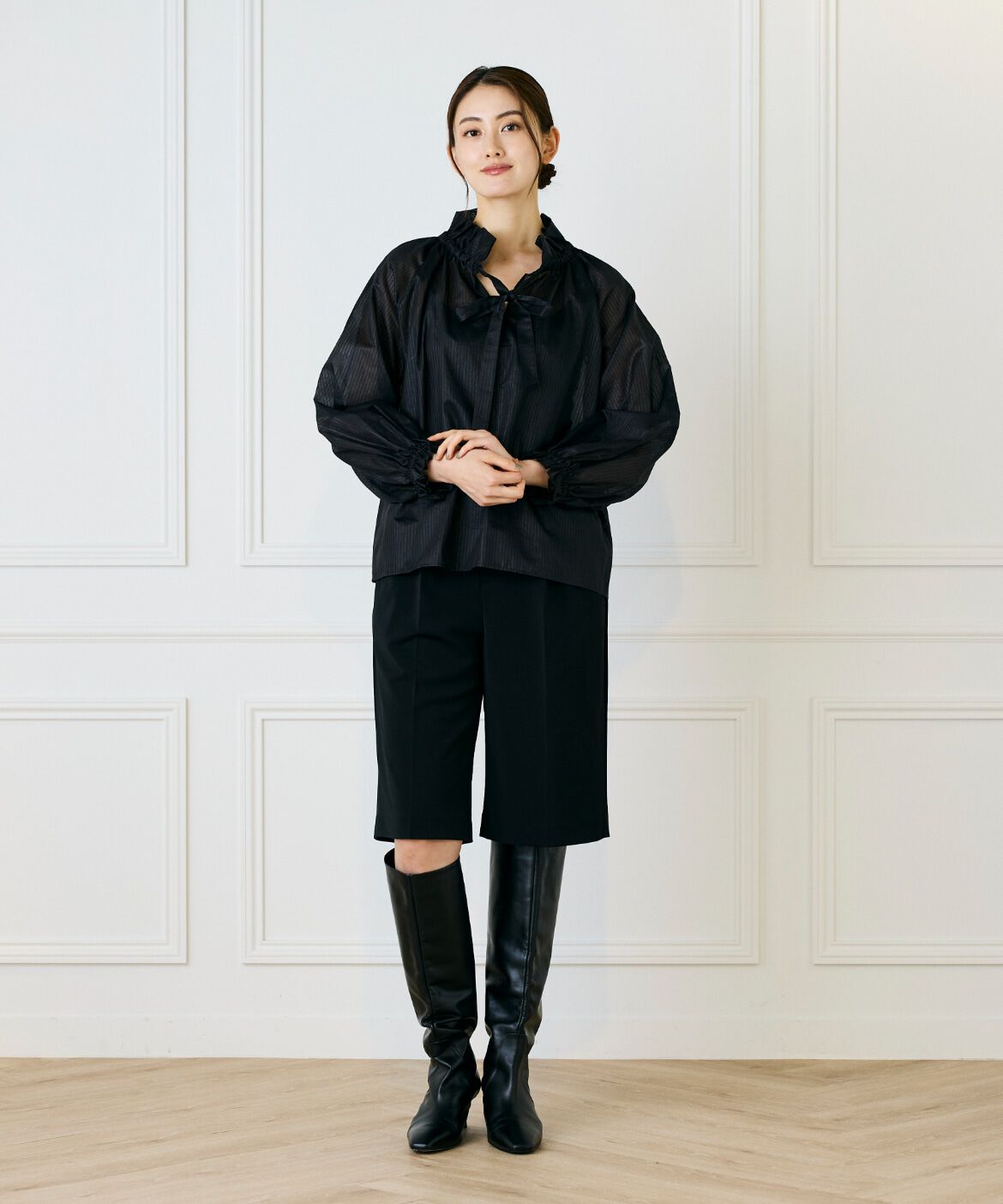 INED「大人ハーフパンツ」|キュロット|