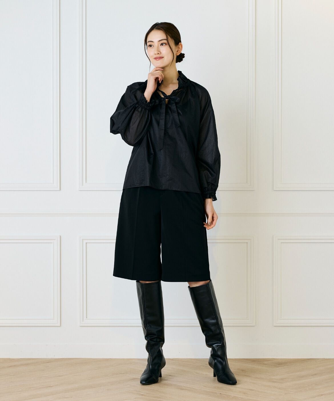 INED「大人ハーフパンツ」|キュロット|