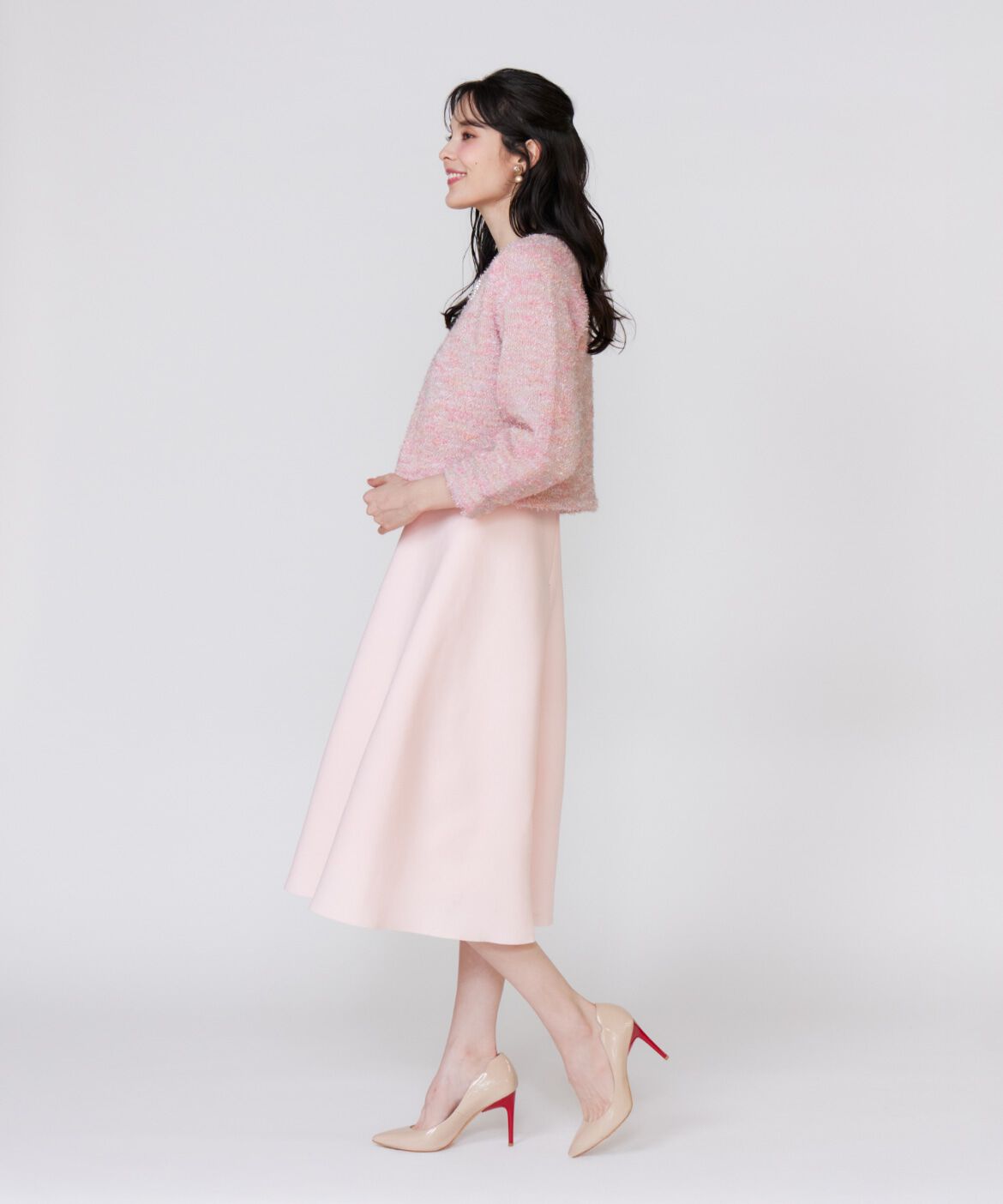 Maglie le cassetto「《大きいサイズ》シャギーラメニットジャケット《M Maglie le cassetto》」|カーディガン|