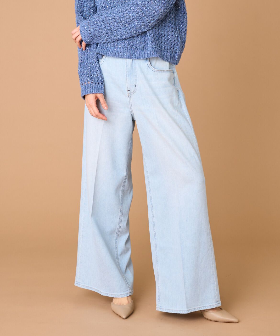 INED「《INED別注》ハイライズ・バギーデニム　Wild Ginger《Healthy DENIM》」|その他|サックス3