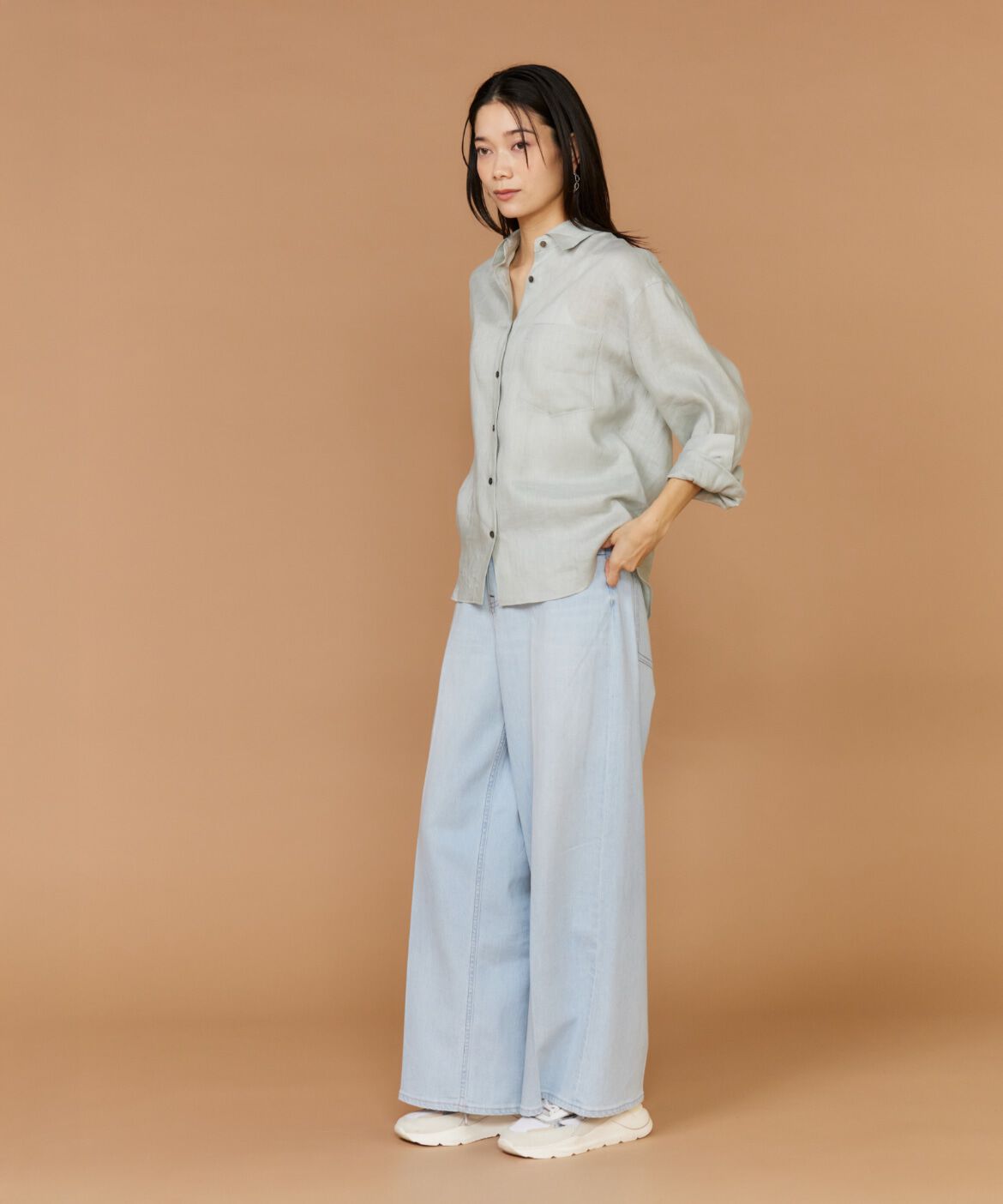 INED「《INED別注》ハイライズ・バギーデニム　Wild Ginger《Healthy DENIM》」|その他|