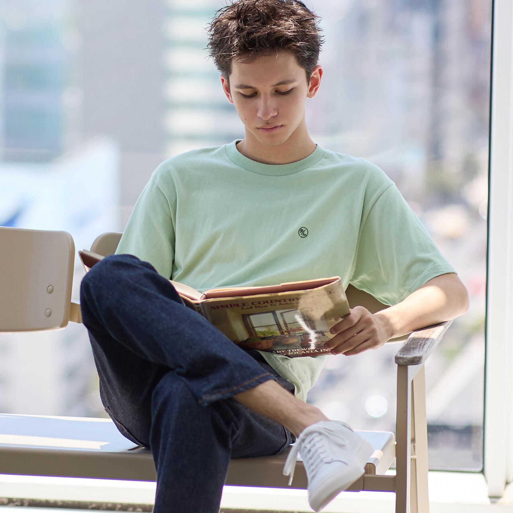 TAKEO KIKUCHI「【LIMITED】10colors ワンポイントロゴTシャツ」|Tシャツ・カットソー|ミントグリーン(02