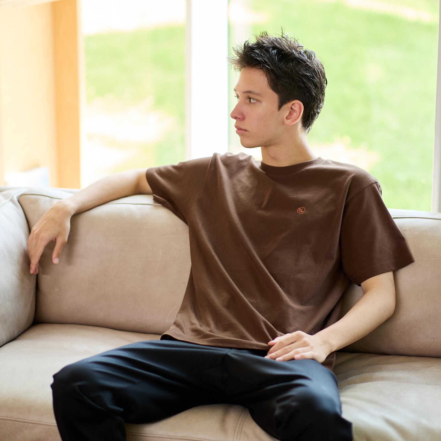 TAKEO KIKUCHI「【LIMITED】10colors ワンポイントロゴTシャツ」|Tシャツ・カットソー|ブラウン(043)