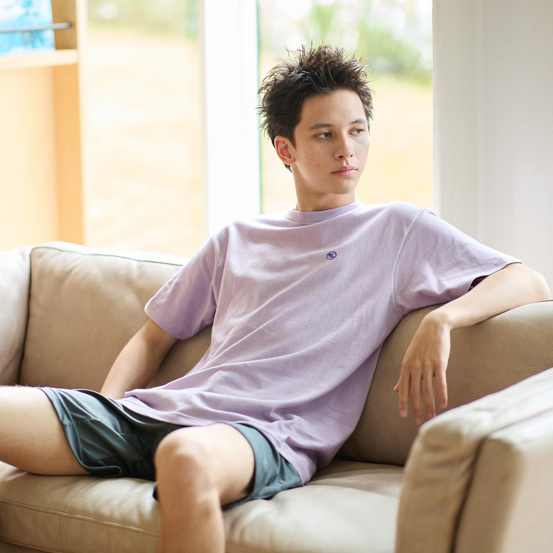 TAKEO KIKUCHI「【LIMITED】10colors ワンポイントロゴTシャツ」|Tシャツ・カットソー|パープル(082)