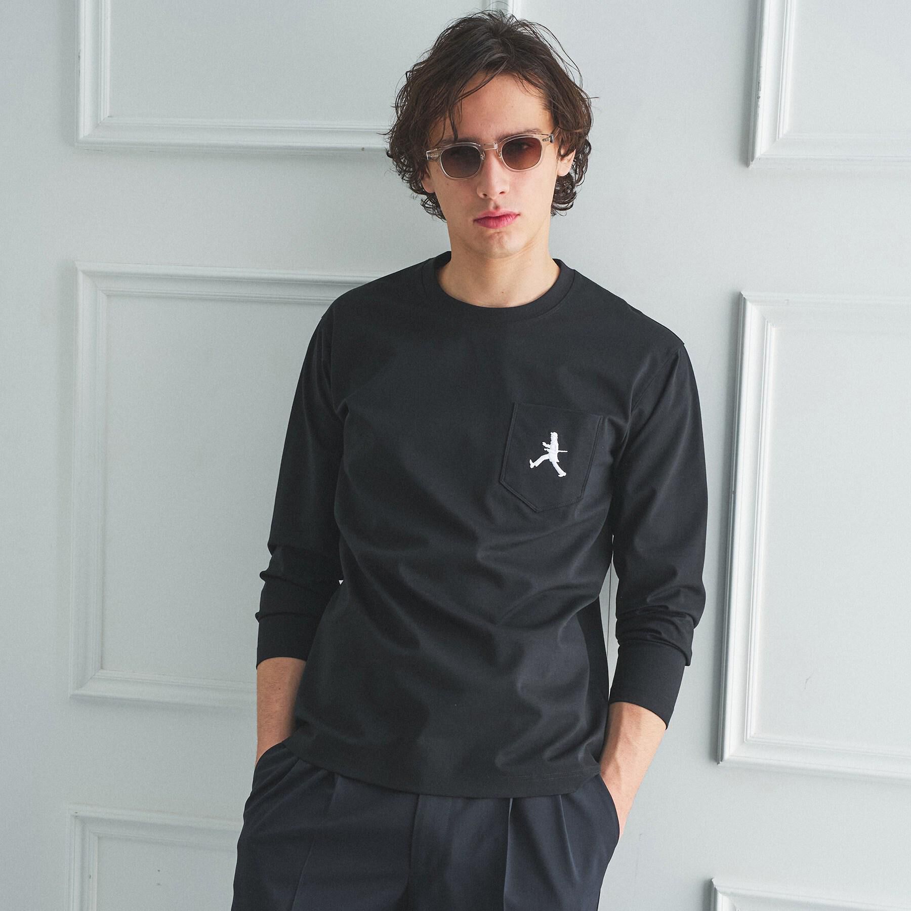 TAKEO KIKUCHI「【BOWLER HAT LABEL】クールデオドラントジャージ ボーラーハットウォーカー ポケットT」|Tシャツ・カットソー|ブラック(019)