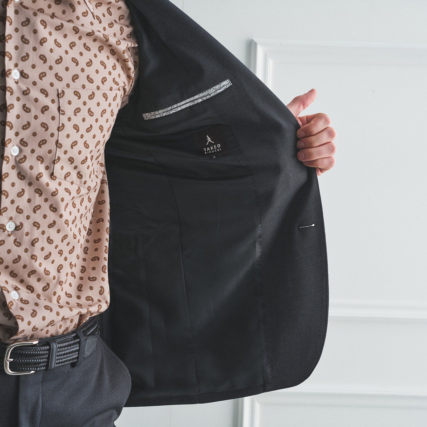 TAKEO KIKUCHI「【BOWLER HAT LABEL】ピンヘッドジャージ ジャケット」|テーラードジャケット|