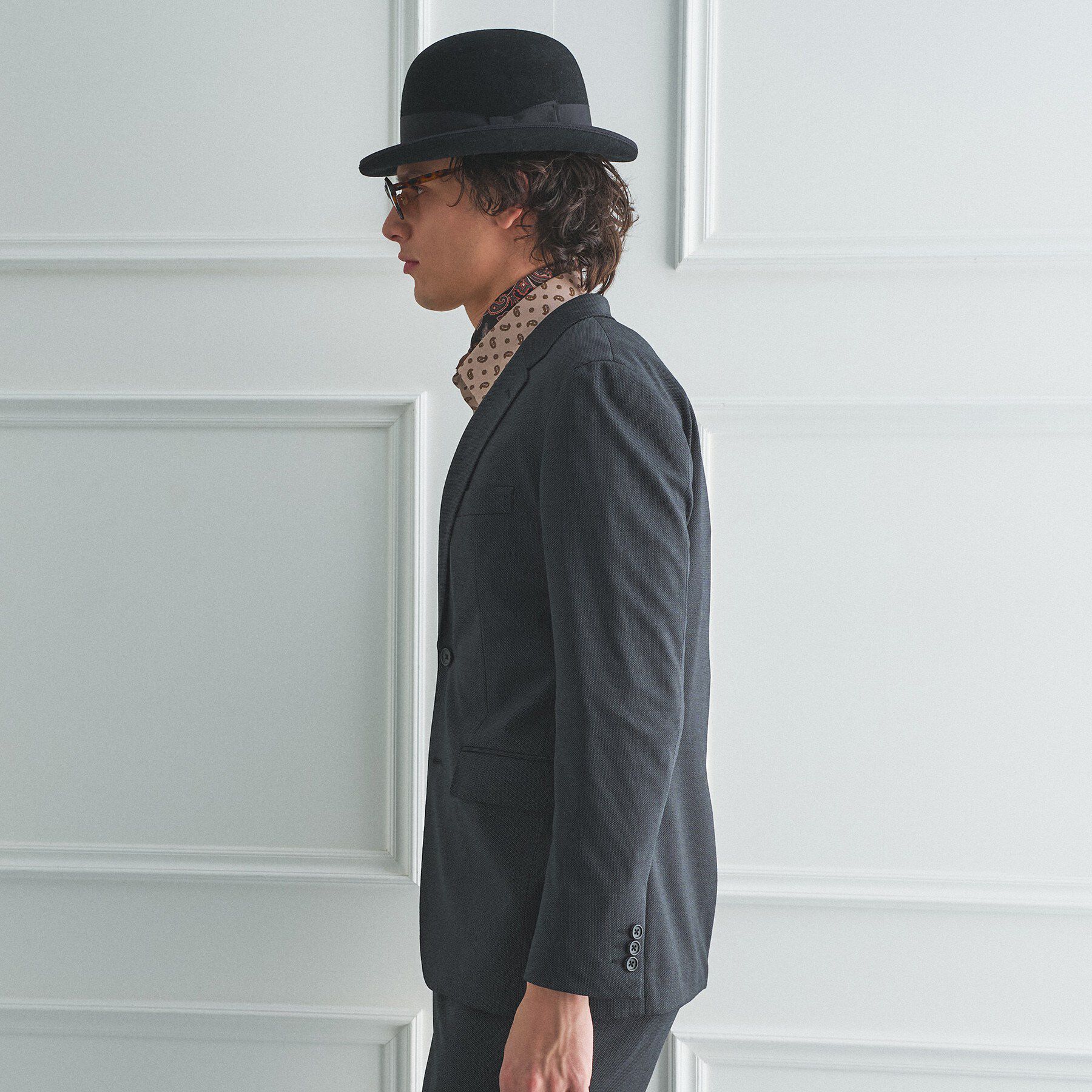 TAKEO KIKUCHI「【BOWLER HAT LABEL】ピンヘッドジャージ ジャケット」|テーラードジャケット|