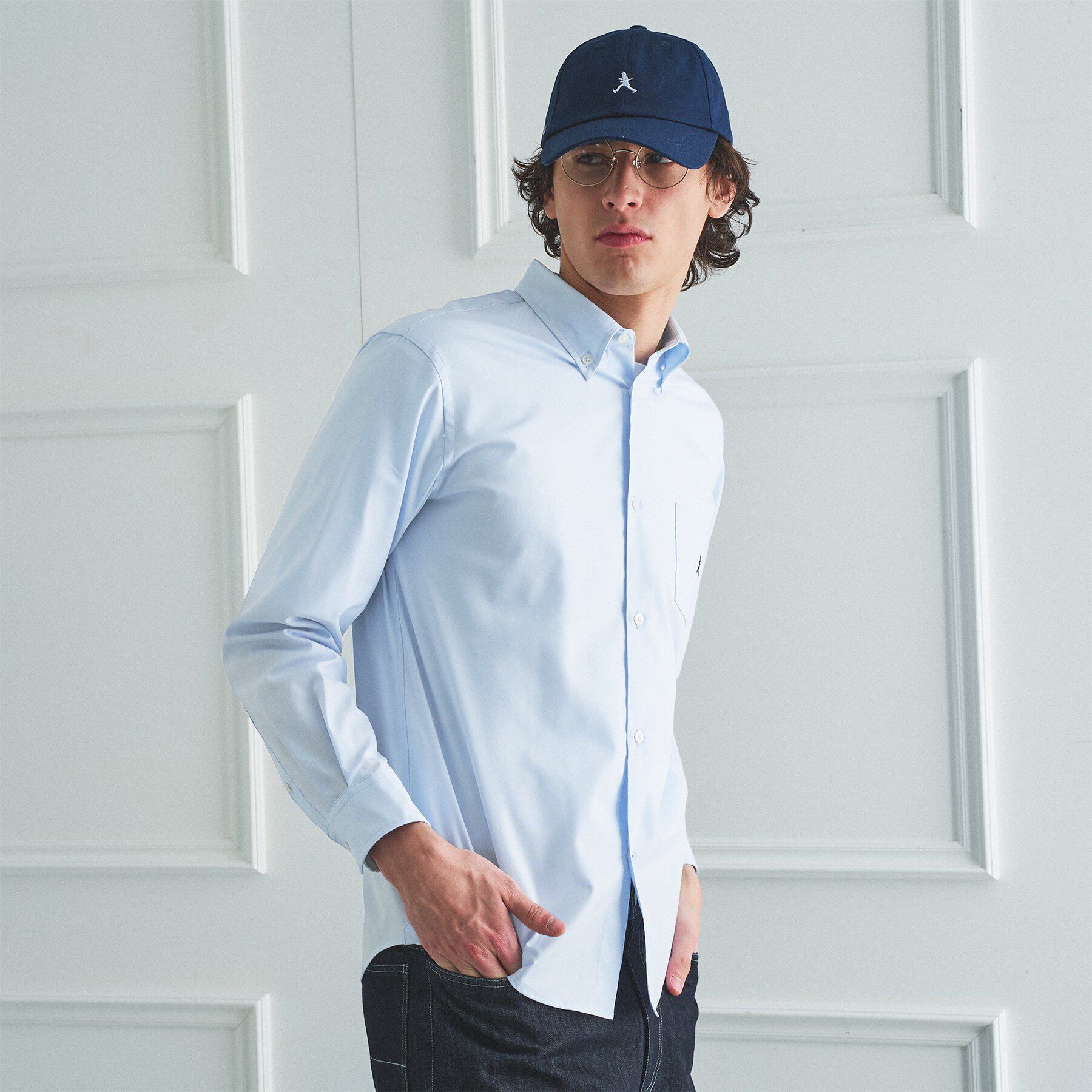 TAKEO KIKUCHI「【BOWLER HAT LABEL】ボーラーハットウォーカー刺繍 ボタンダウンシャツ」|シャツ・ブラウス|