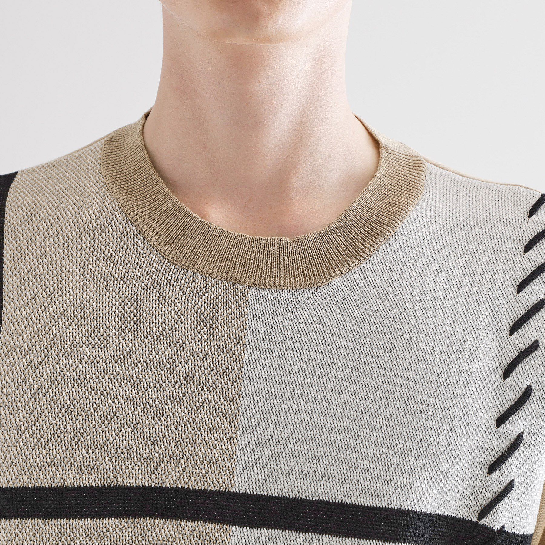 tk.TAKEO KIKUCHI「ニットドッキングクロスオーバー」|Tシャツ・カットソー|