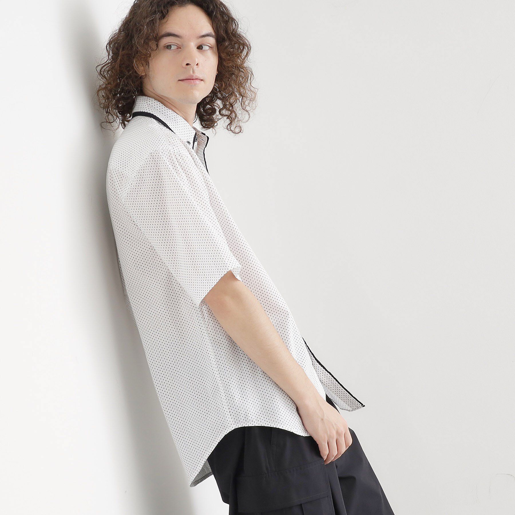 tk.TAKEO KIKUCHI「2枚衿ドット柄シャツ」|シャツ・ブラウス|