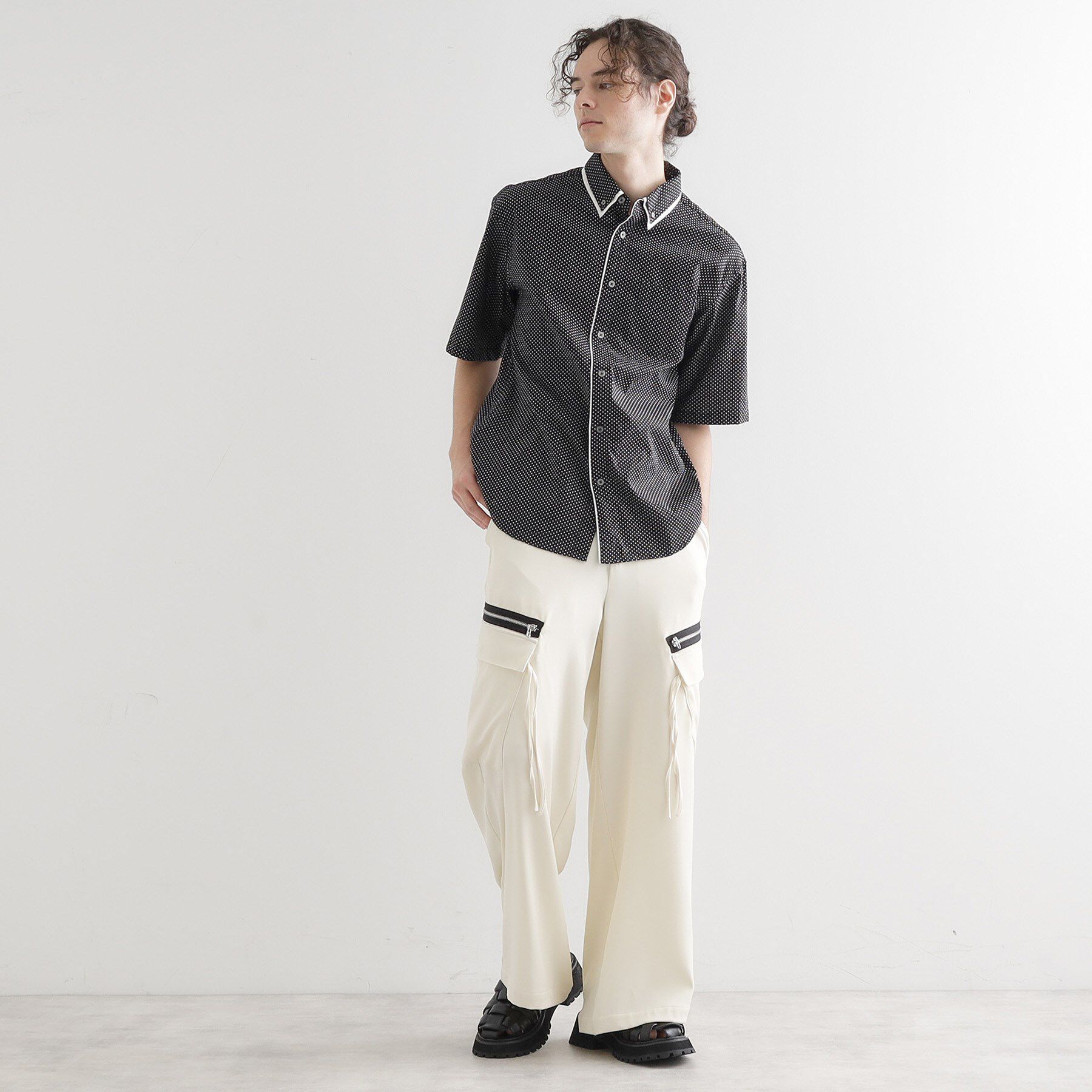 tk.TAKEO KIKUCHI「2枚衿ドット柄シャツ」|シャツ・ブラウス|