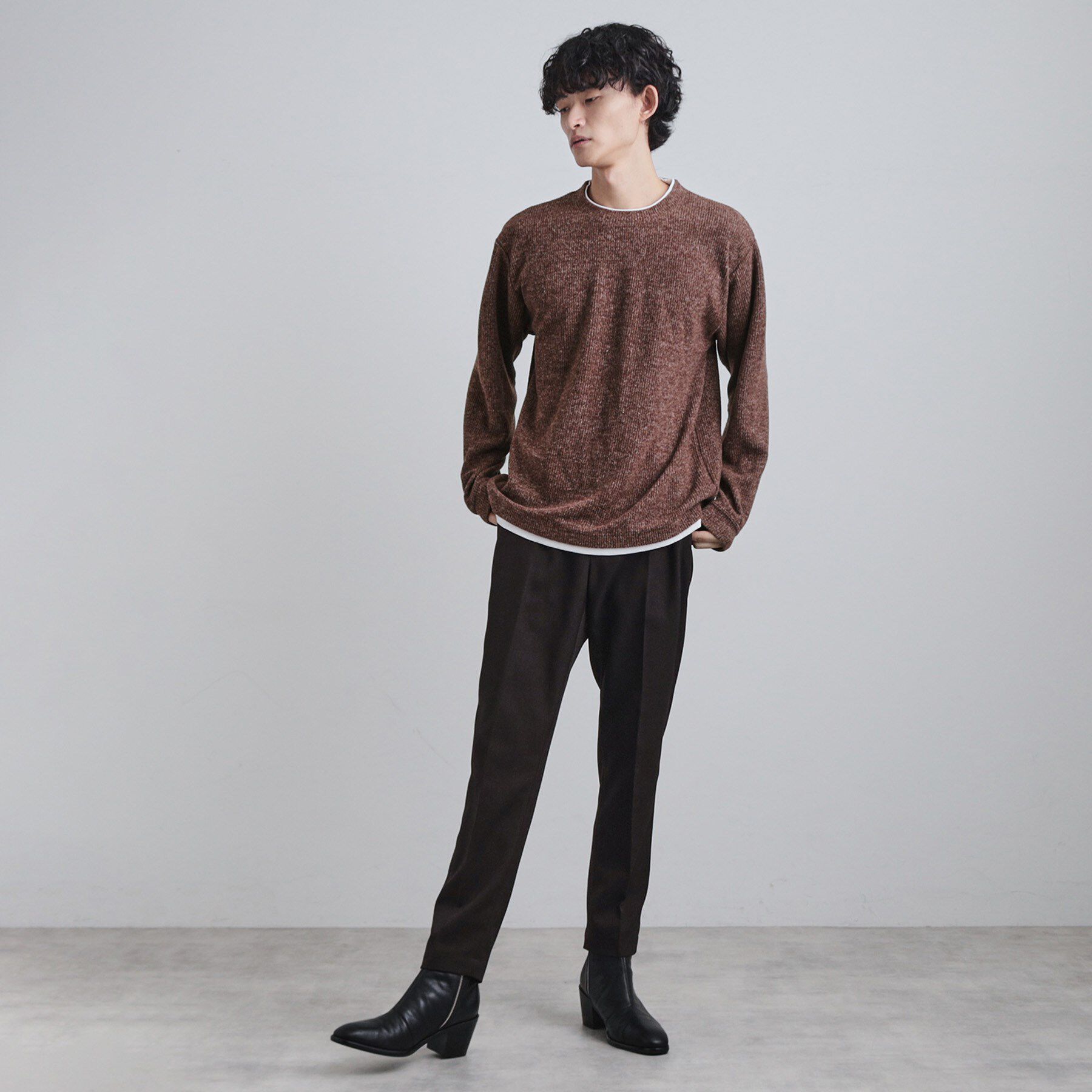 tk.TAKEO KIKUCHI「フェイクレイヤードニットソー」|Tシャツ・カットソー|