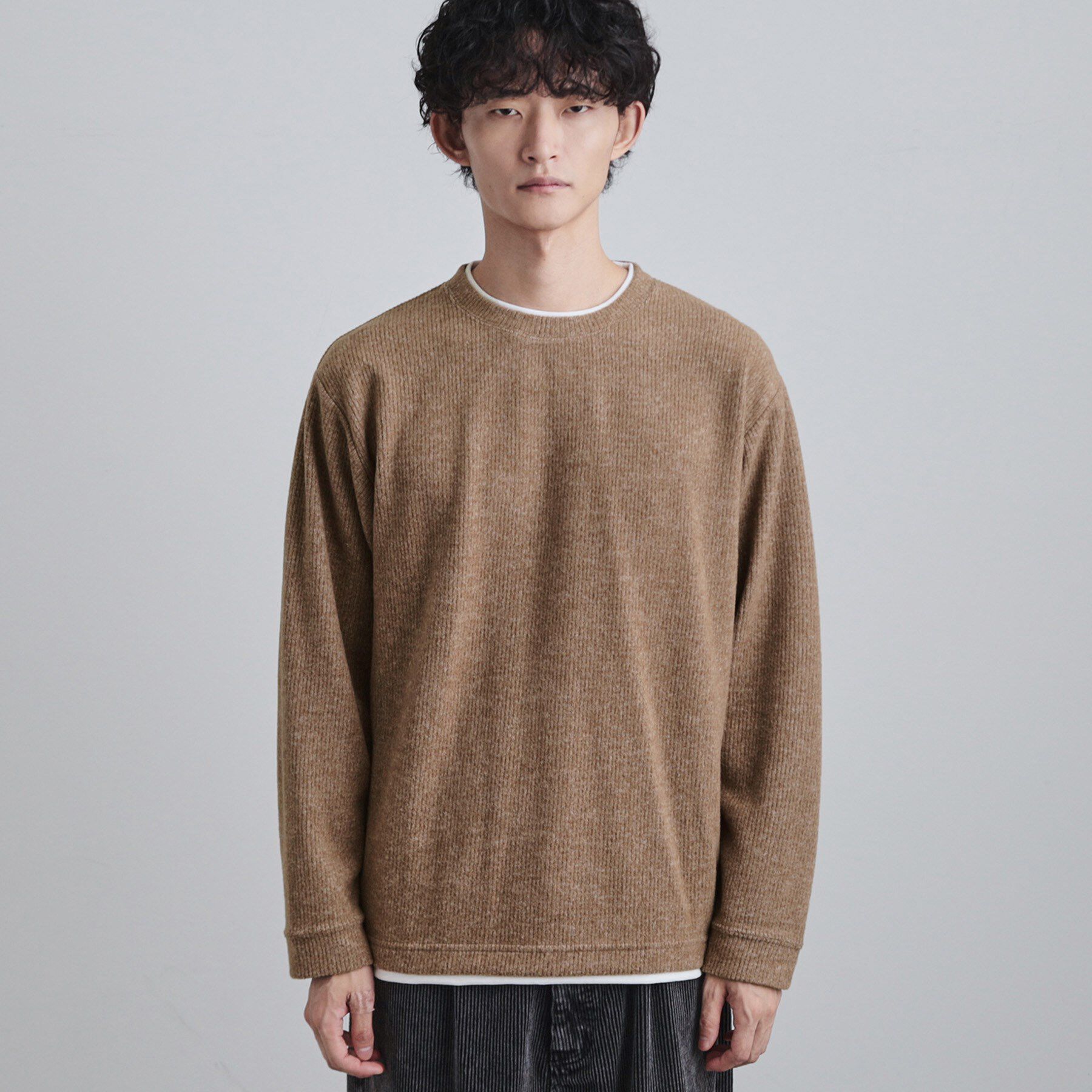 tk.TAKEO KIKUCHI「フェイクレイヤードニットソー」|Tシャツ・カットソー|