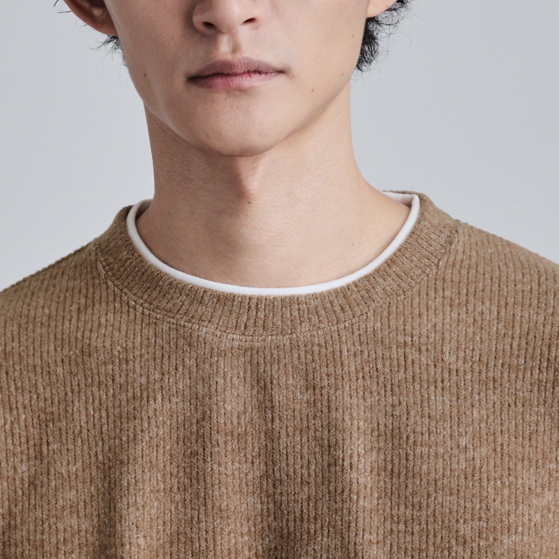 tk.TAKEO KIKUCHI「フェイクレイヤードニットソー」|Tシャツ・カットソー|