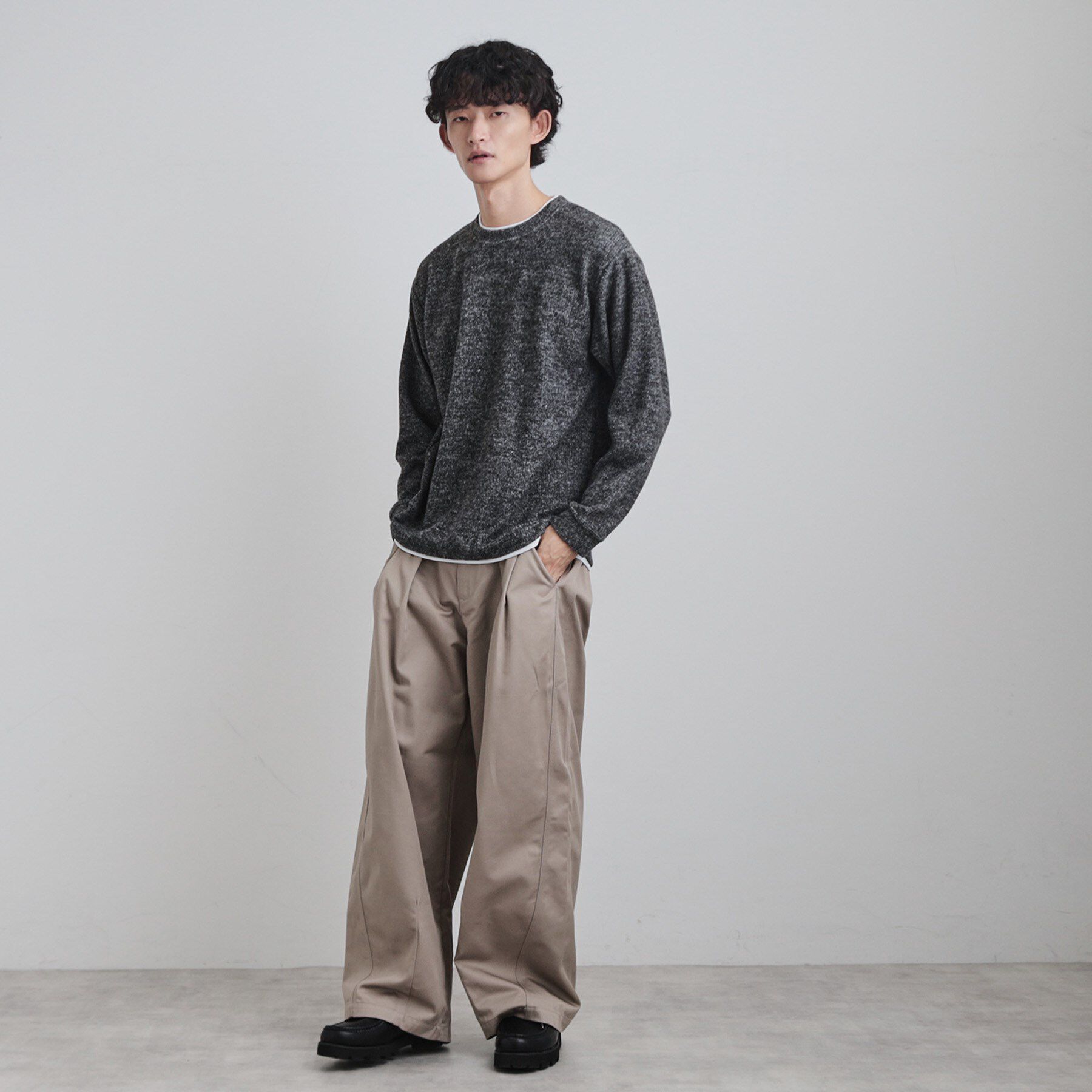 tk.TAKEO KIKUCHI「フェイクレイヤードニットソー」|Tシャツ・カットソー|