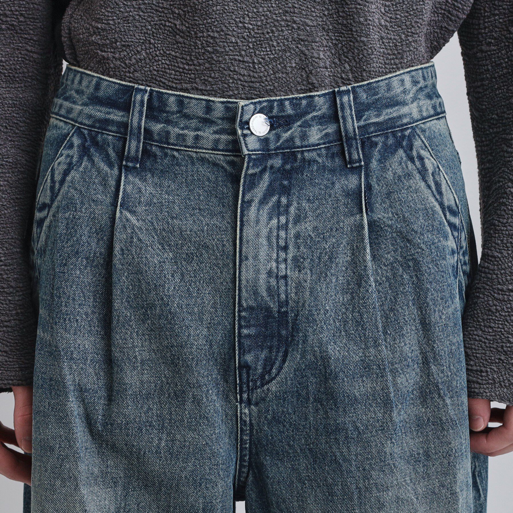 tk.TAKEO KIKUCHI「ワイドストレートレッグデニム」|デニム|