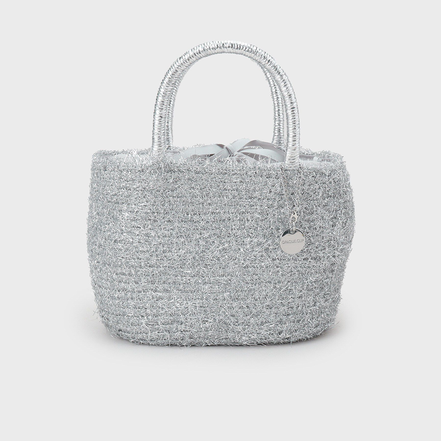 OPAQUE.CLIP「ラメバスケット調ミドルバッグ」|ハンドバッグ|
