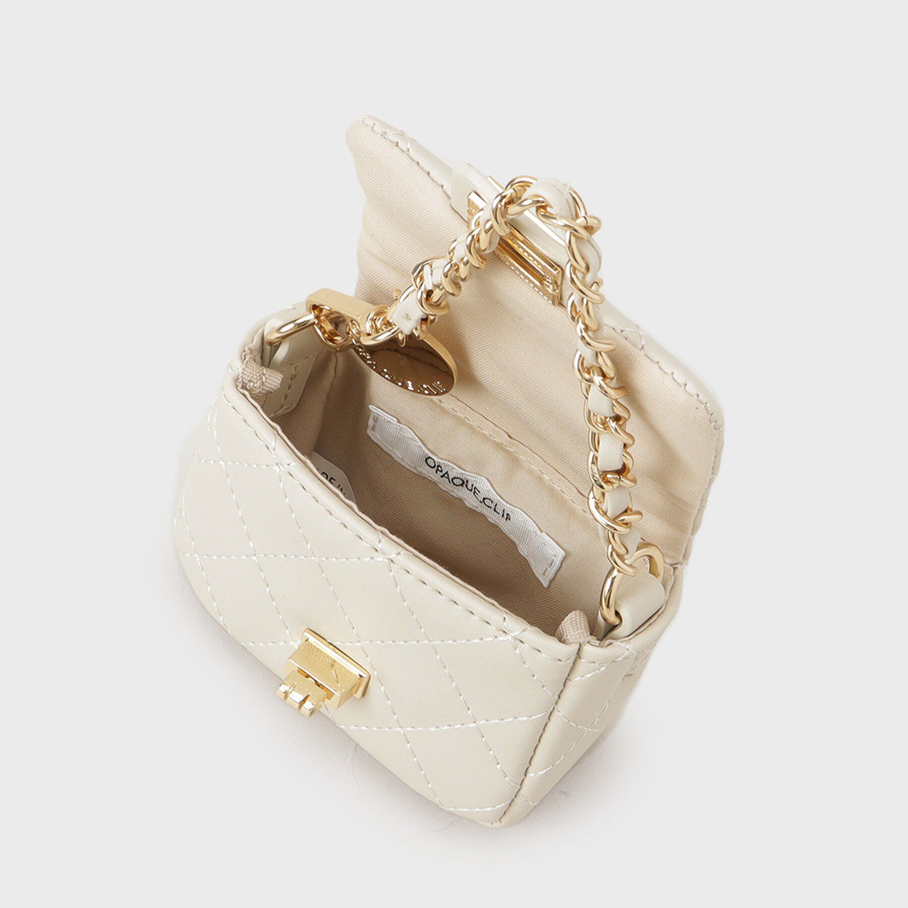 OPAQUE.CLIP「ダイヤキルトミニBAGチャーム」|キーケース|