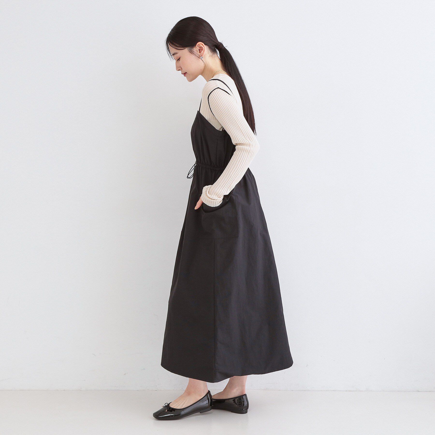 OPAQUE.CLIP「ポケットキャミワンピース【洗濯機OK】」|ワンピース|