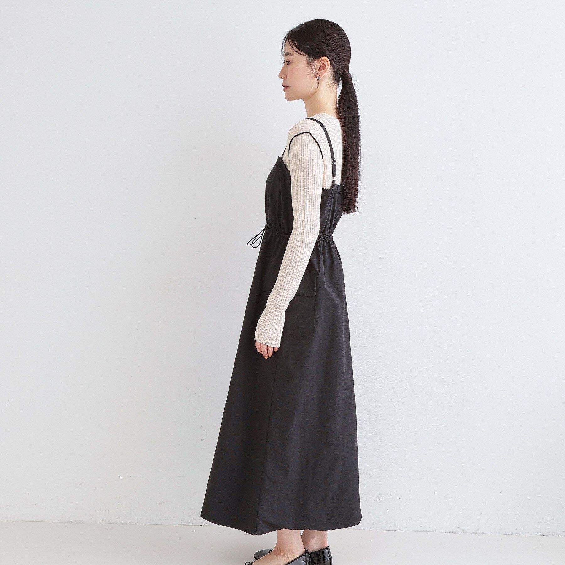 OPAQUE.CLIP「ポケットキャミワンピース【洗濯機OK】」|ワンピース|